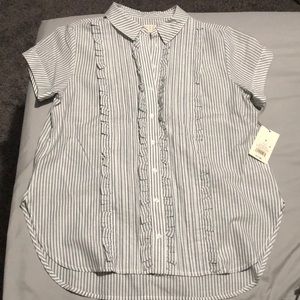 Target A New Day pinstripe button up shirt